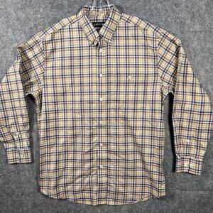 Orvis Button Dn Shirt‎ Long Sleeve Mens Lg Multicolor Check Cotton Hunting Sport